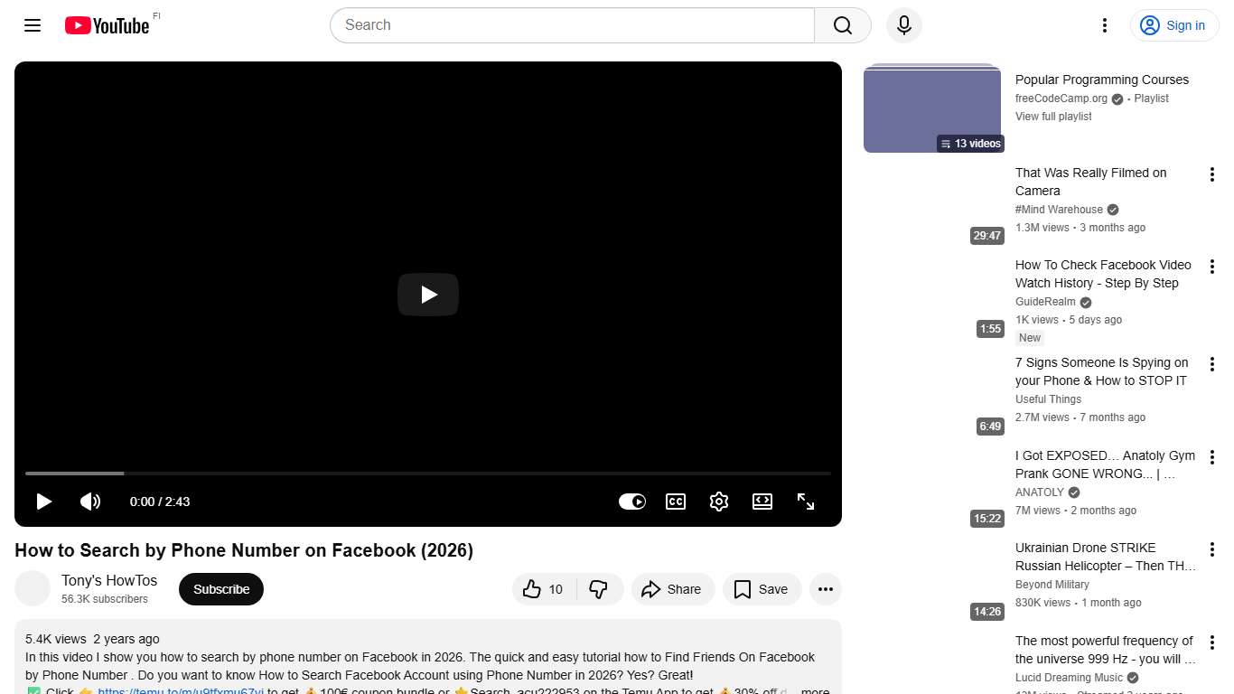 How to Search by Phone Number on Facebook (2026) - YouTube